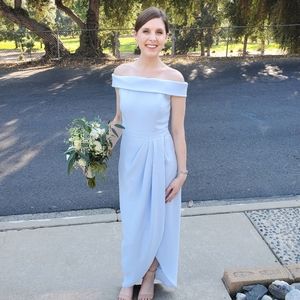 BHLDN Thompson Off-the-Shoulder Dress Light Blue